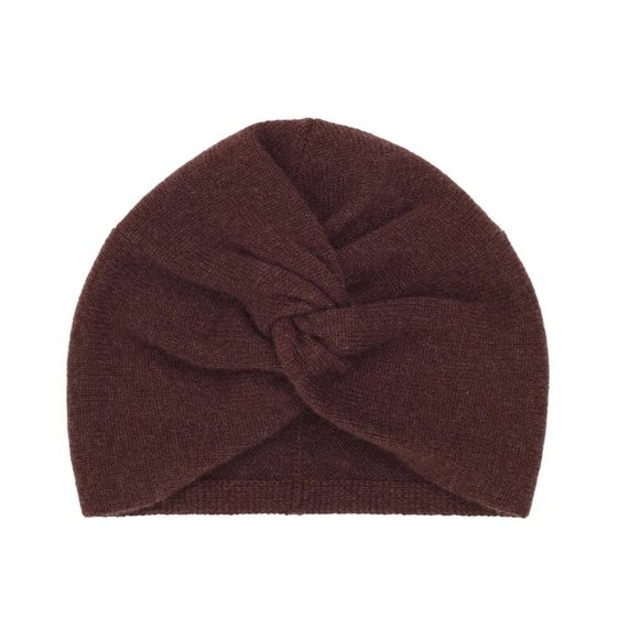 NWT NAADAM Cashmere Twist Beanie Chocolate Brown - Picture 3 of 6